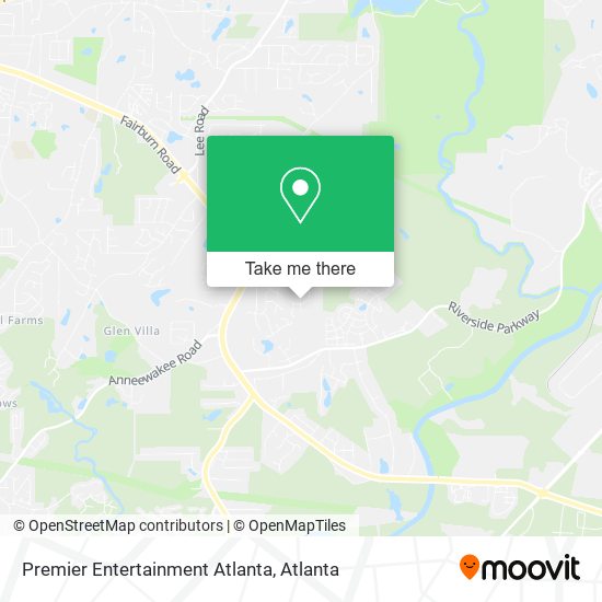 Mapa de Premier Entertainment Atlanta