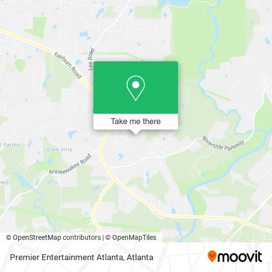 Premier Entertainment Atlanta map