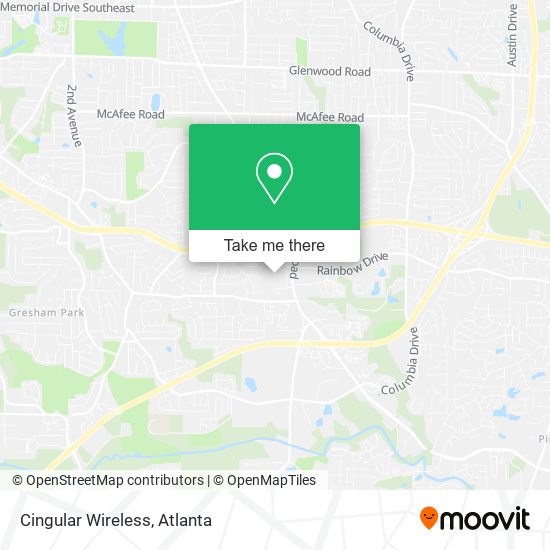 Cingular Wireless map