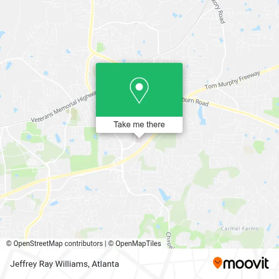 Jeffrey Ray Williams map