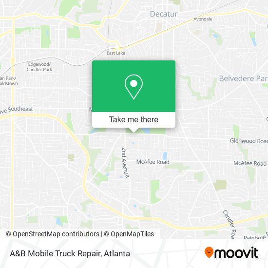 Mapa de A&B Mobile Truck Repair