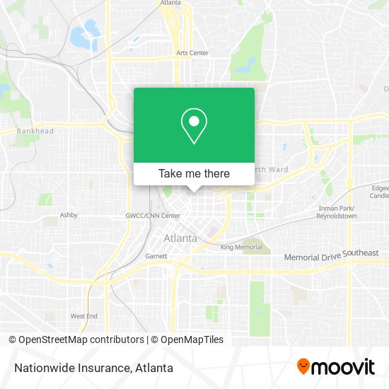 Mapa de Nationwide Insurance