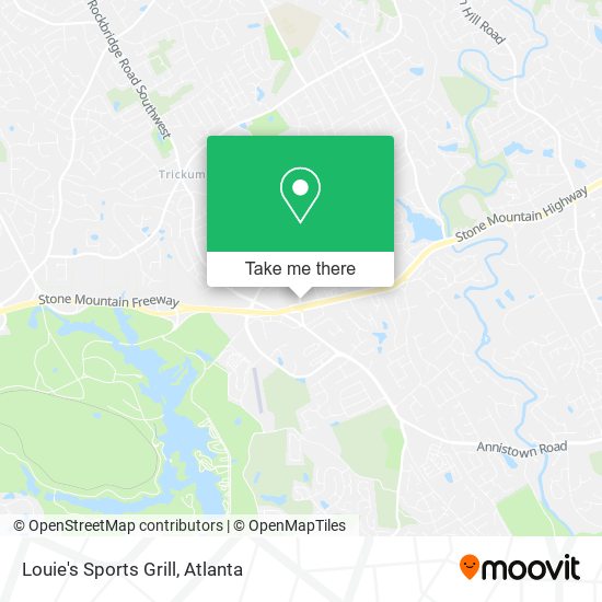 Louie's Sports Grill map