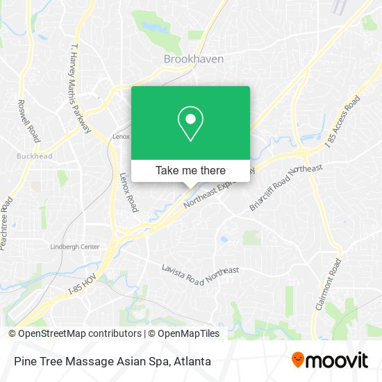 Pine Tree Massage Asian Spa map
