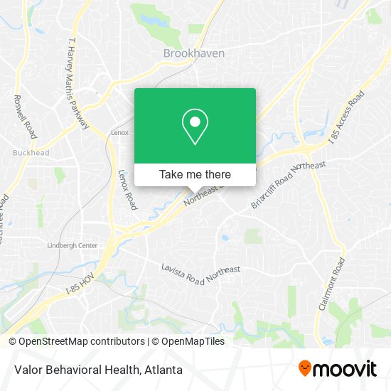 Valor Behavioral Health map