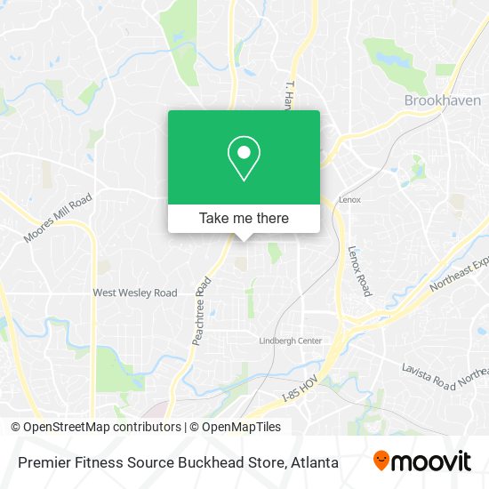 Mapa de Premier Fitness Source Buckhead Store