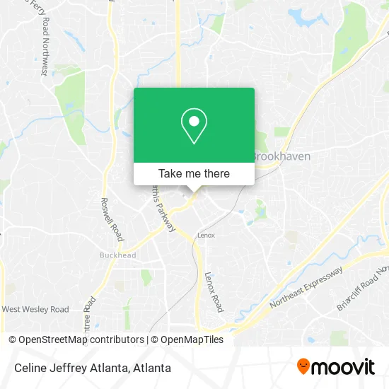 Celine Jeffrey Atlanta map
