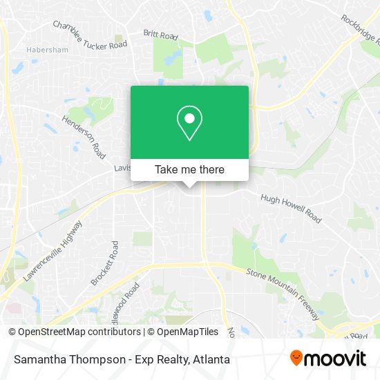 Samantha Thompson - Exp Realty map