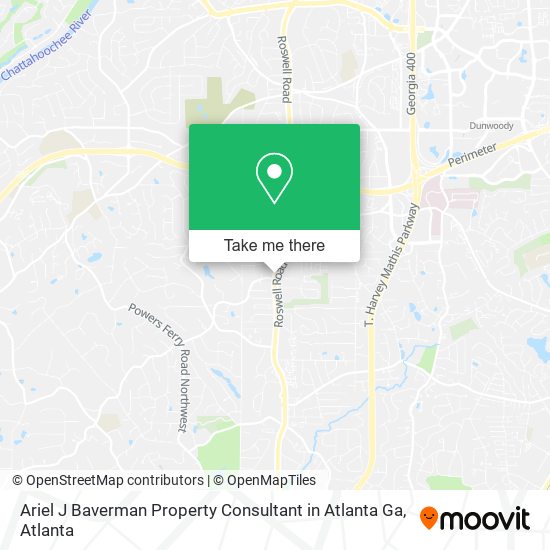 Ariel J Baverman Property Consultant in Atlanta Ga map