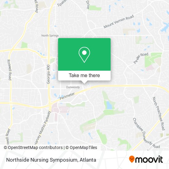 Northside Nursing Symposium map
