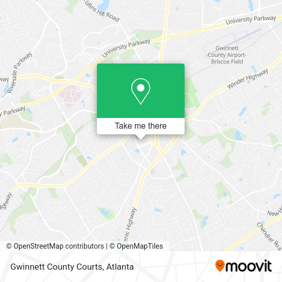 Gwinnett County Courts map