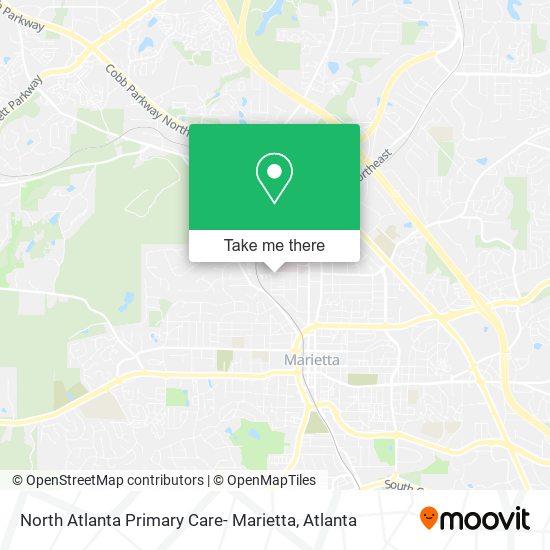 Mapa de North Atlanta Primary Care- Marietta