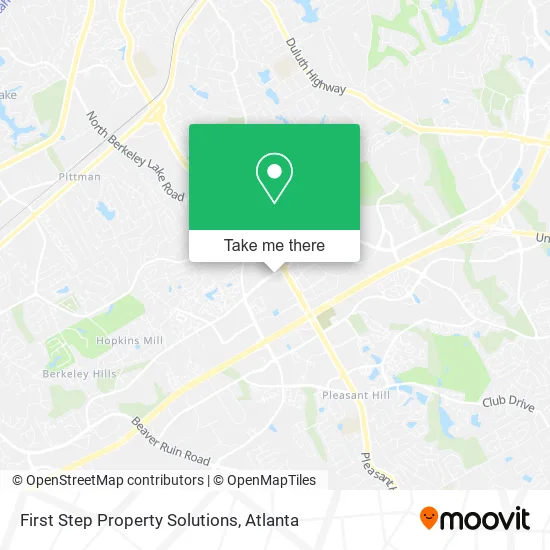 First Step Property Solutions map