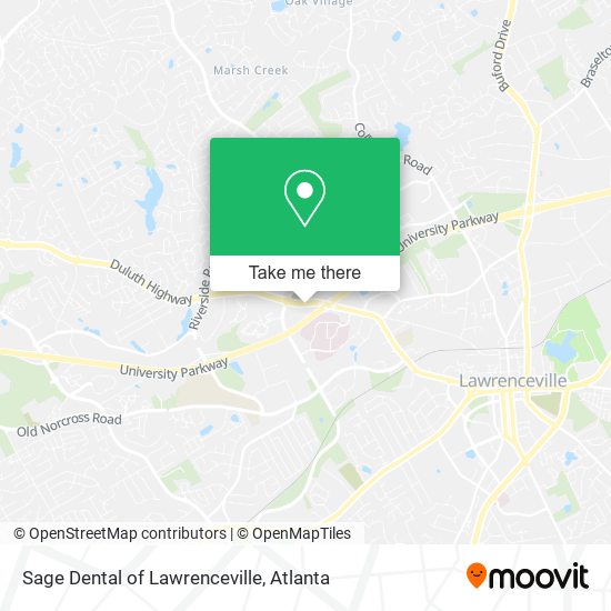 Mapa de Sage Dental of Lawrenceville