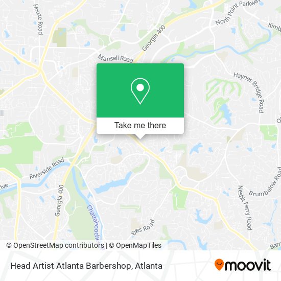 Head Artist Atlanta Barbershop map