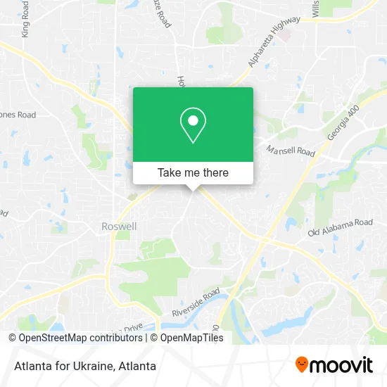 Atlanta for Ukraine map