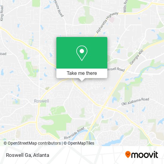 Roswell Ga map