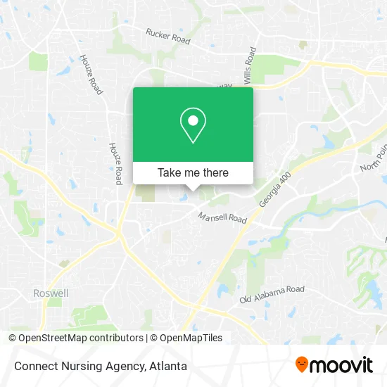 Connect Nursing Agency map