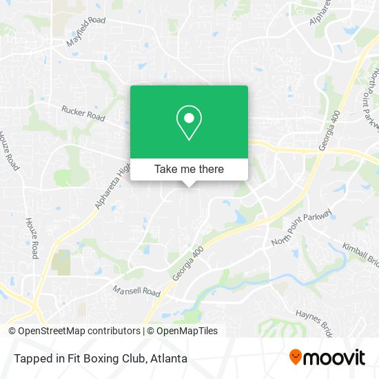 Tapped in Fit Boxing Club map