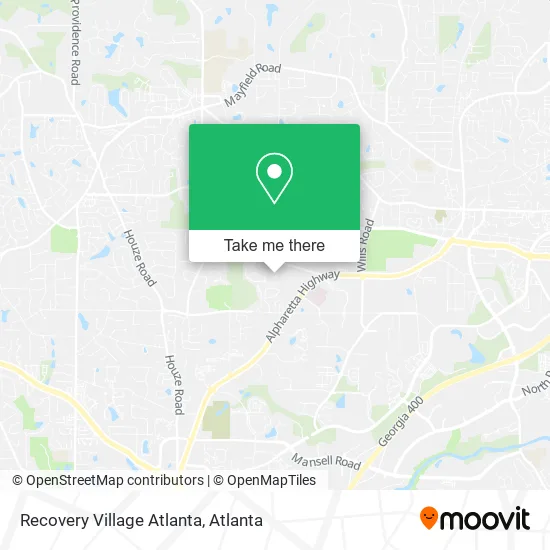 Recovery Village Atlanta map