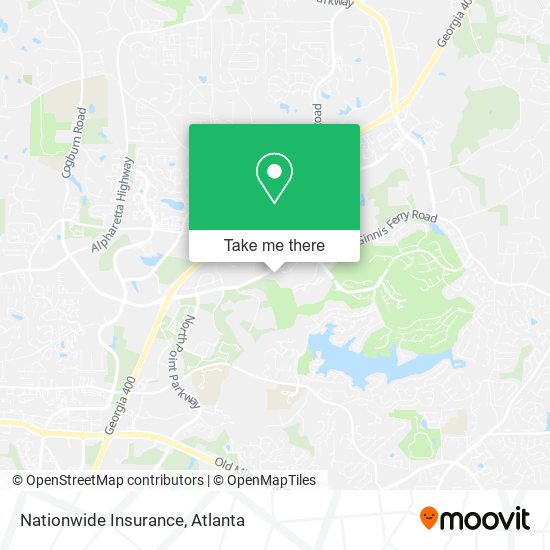 Mapa de Nationwide Insurance