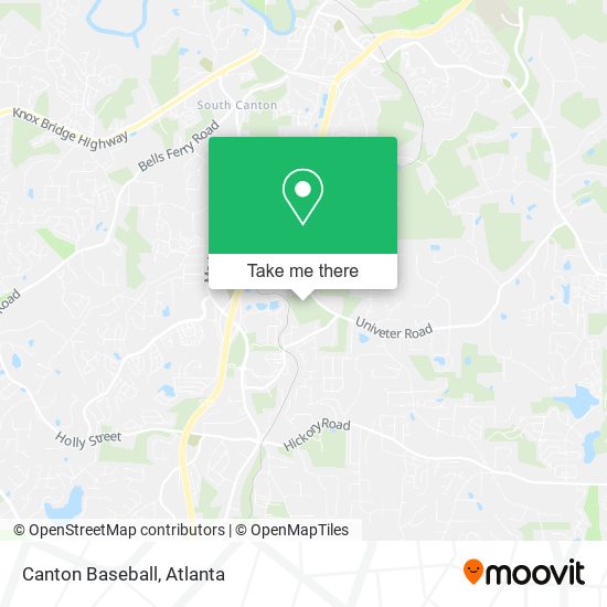 Canton Baseball map