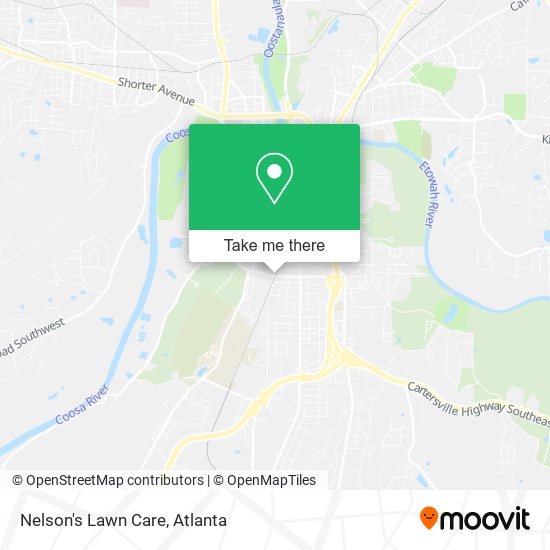 Nelson's Lawn Care map