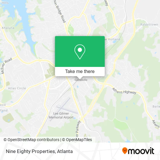 Nine Eighty Properties map