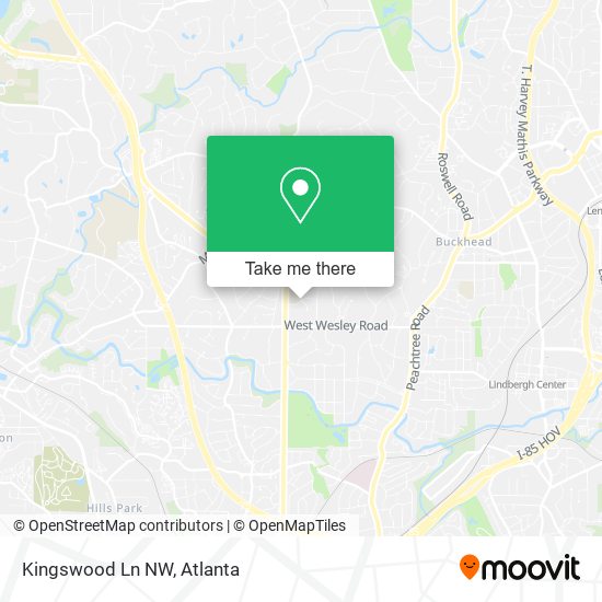 Mapa de Kingswood Ln NW