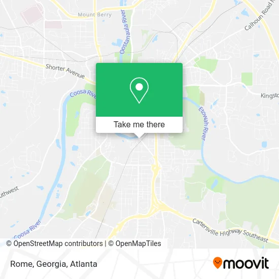 Rome, Georgia map