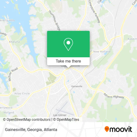 Gainesville, Georgia map