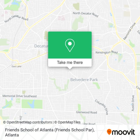 Mapa de Friends School of Atlanta (Friends School Par)