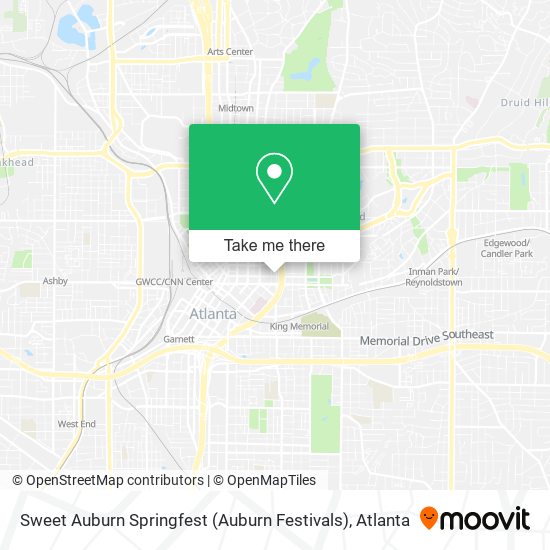 Sweet Auburn Springfest (Auburn Festivals) map