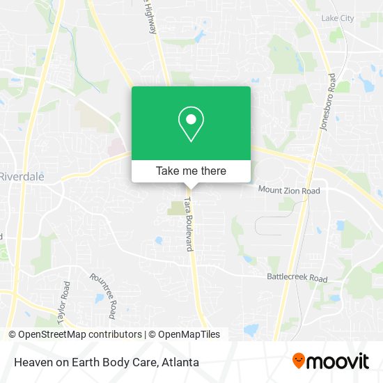 Heaven on Earth Body Care map