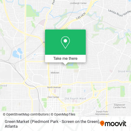 Mapa de Green Market (Piedmont Park - Screen on the Green)