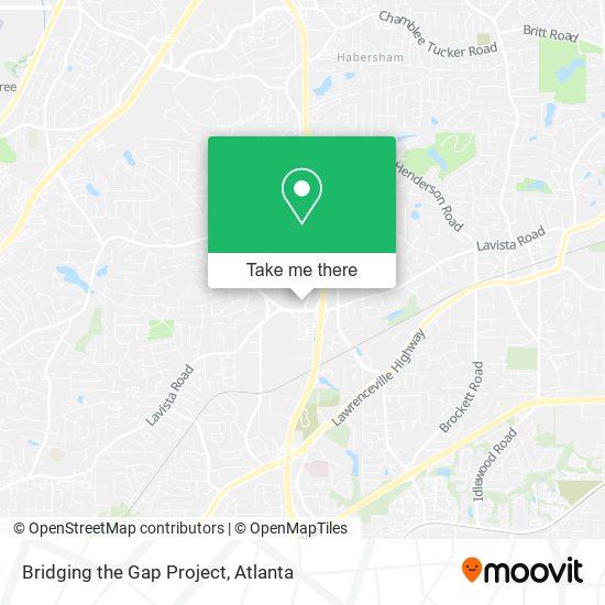 Mapa de Bridging the Gap Project