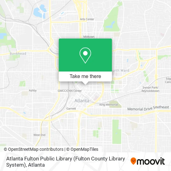 Mapa de Atlanta Fulton Public Library (Fulton County Library System)