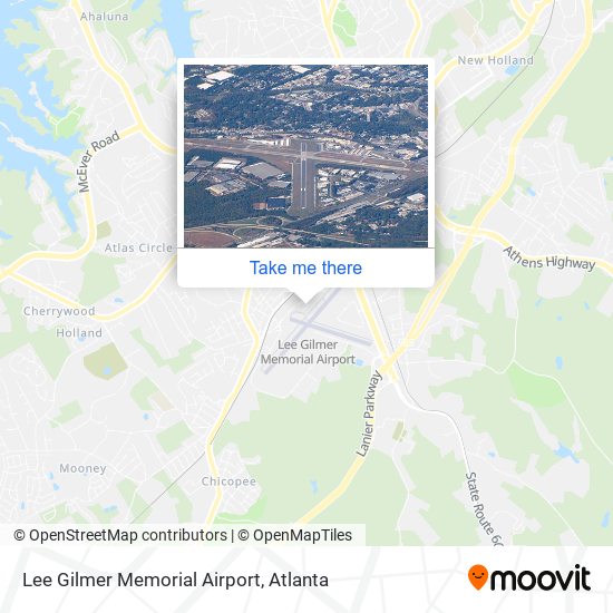 Lee Gilmer Memorial Airport map