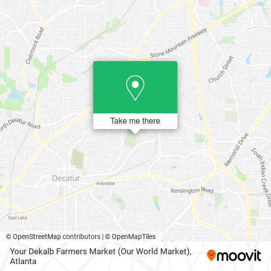 Your Dekalb Farmers Market (Our World Market) map