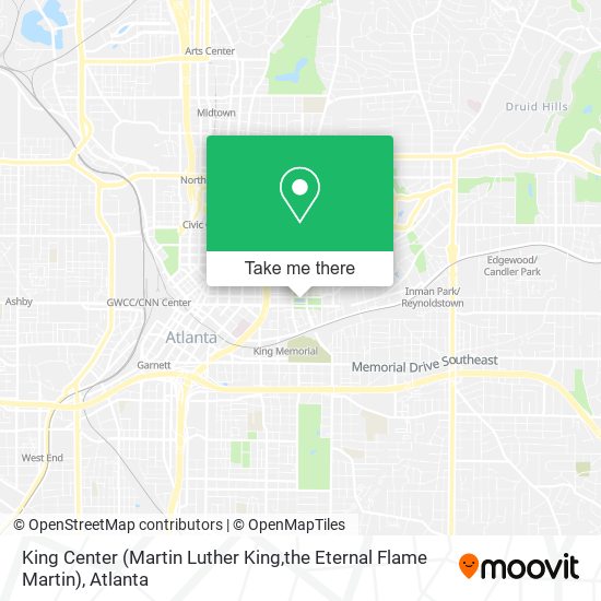 King Center (Martin Luther King,the Eternal Flame Martin) map
