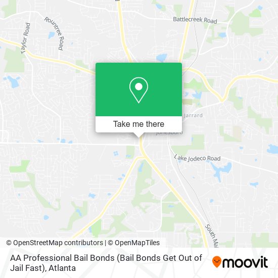 AA Professional Bail Bonds (Bail Bonds Get Out of Jail Fast) map