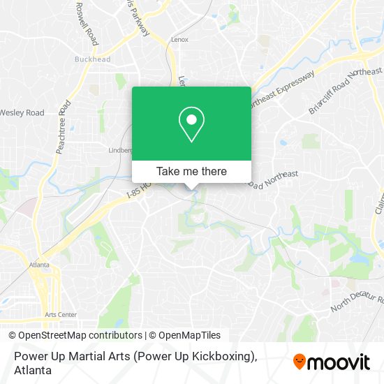 Power Up Martial Arts (Power Up Kickboxing) map