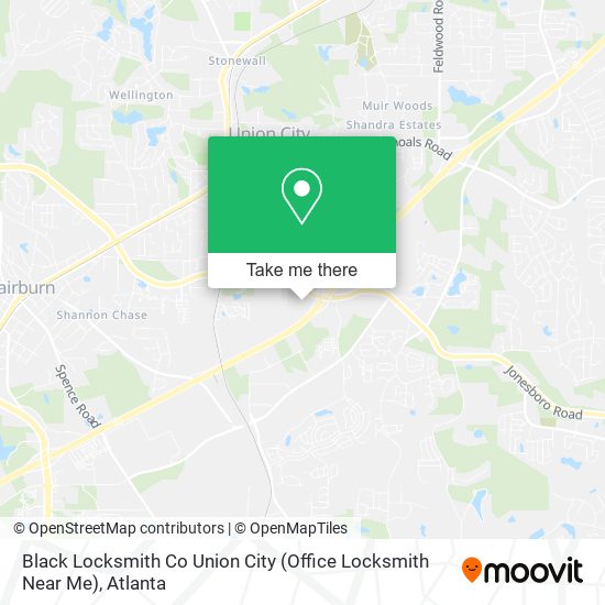 Mapa de Black Locksmith Co Union City (Office Locksmith Near Me)