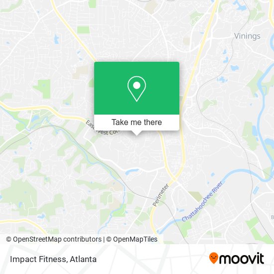 Mapa de Impact Fitness