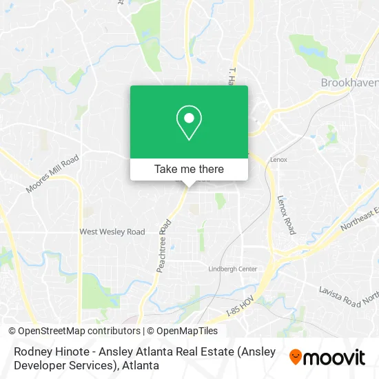 Rodney Hinote - Ansley Atlanta Real Estate (Ansley Developer Services) map