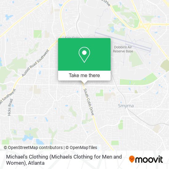 Mapa de Michael's Clothing (Michaels Clothing for Men and Women)