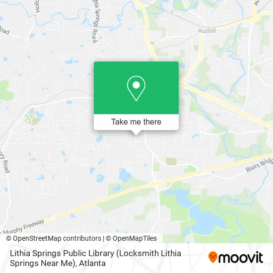 Lithia Springs Public Library (Locksmith Lithia Springs Near Me) map