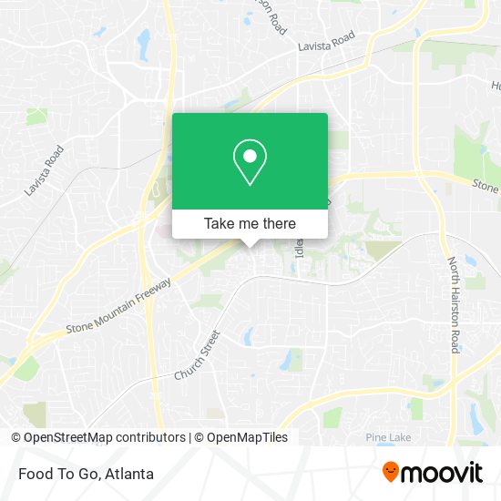 Food To Go map