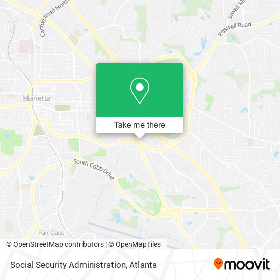 Social Security Administration map