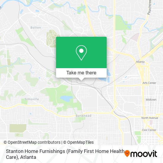 Stanton Home Furnishings (Family First Home Health Care) map